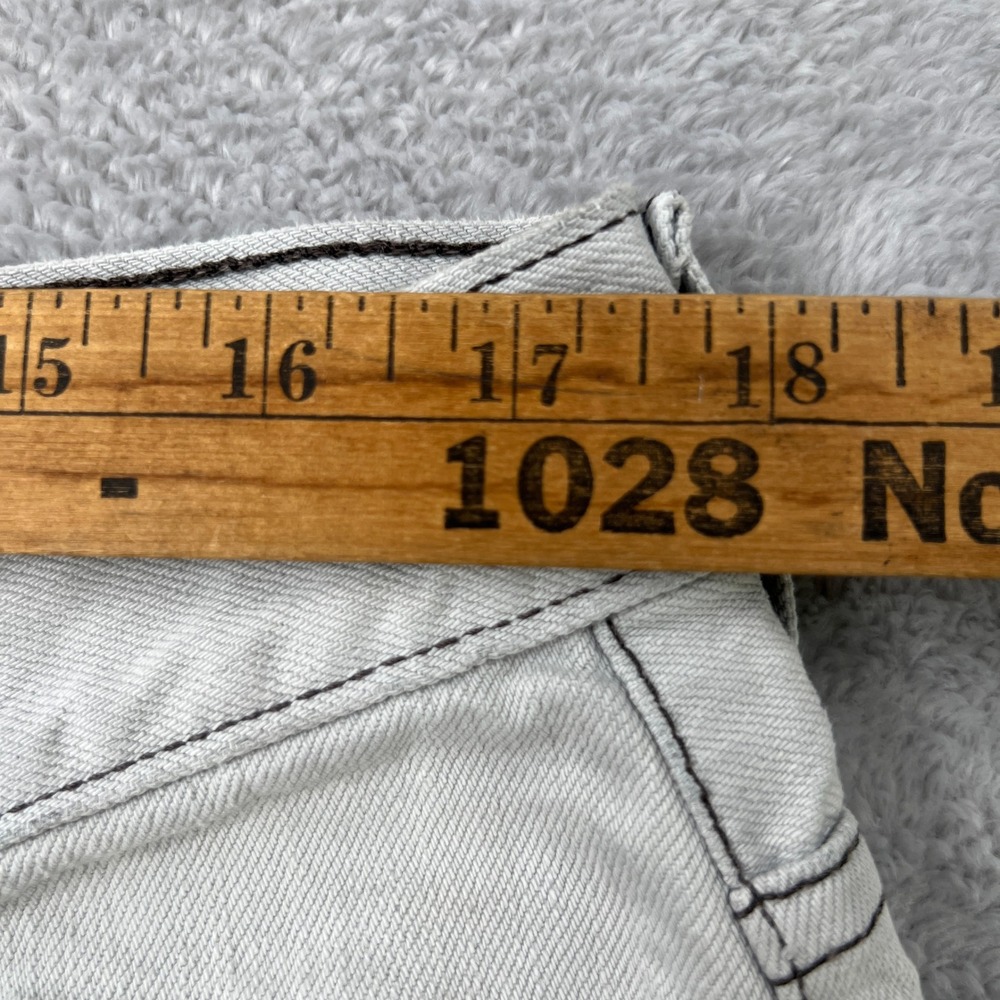Levi's 567 Low Loose Bootcut Jeans 36x34 Grey Mens Vintage Y2K Baggy Skate - Picture 10 of 16